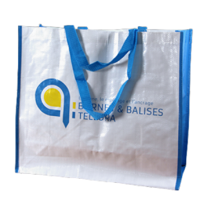 Sac publicitaire cabas PP tissé taille 18