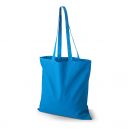 Tote bag personnalisé en coton bleu clair 140 gr 38x42 cm