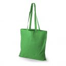 Tote bag personnalisé en coton vert clair 140 gr 38x42 cm