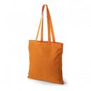 Tote bag personnalisé en coton orange 140 gr 38x42 cm