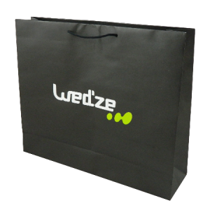 sac publicitaire papier luxe taille25 54+13x47 cm